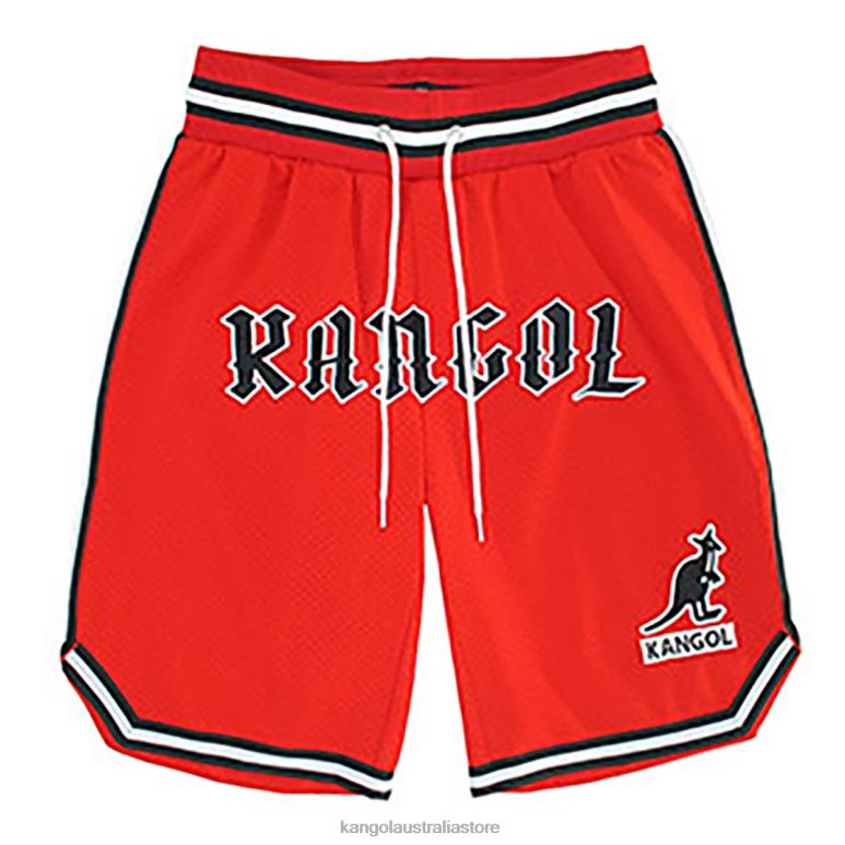 Unisex Pants Red Kangol Game Day Basketball Shorts V0X8T1009