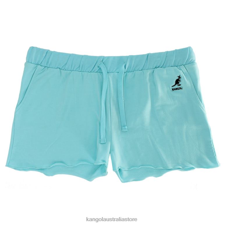 Women Pants Tanager Turquoise Kangol Ruffled Shorts V0X8T1073